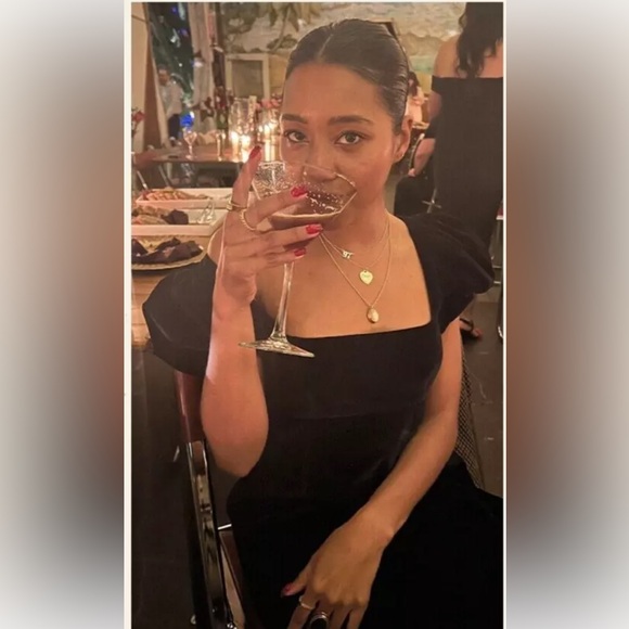 Doen Heirloom Celestine Dress in Black Velvet Size S Small - Picture 9 of 16